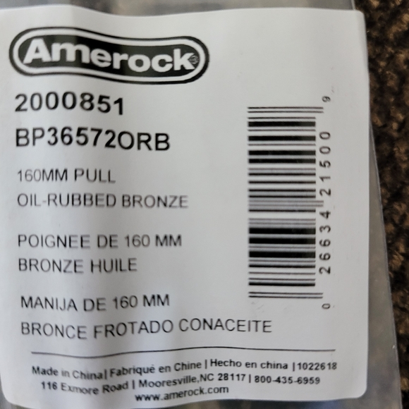 10x Amerock BP36572ORB Cabinet Pull - 6-5/16" LOT OF 10 - Picture 3 of 3